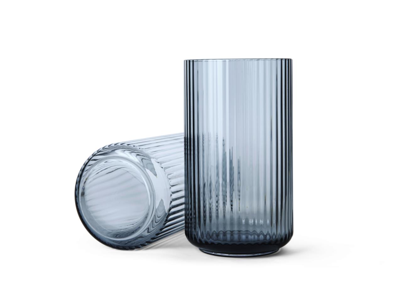 Lyngby Vase, 25cm, Midnight Blue