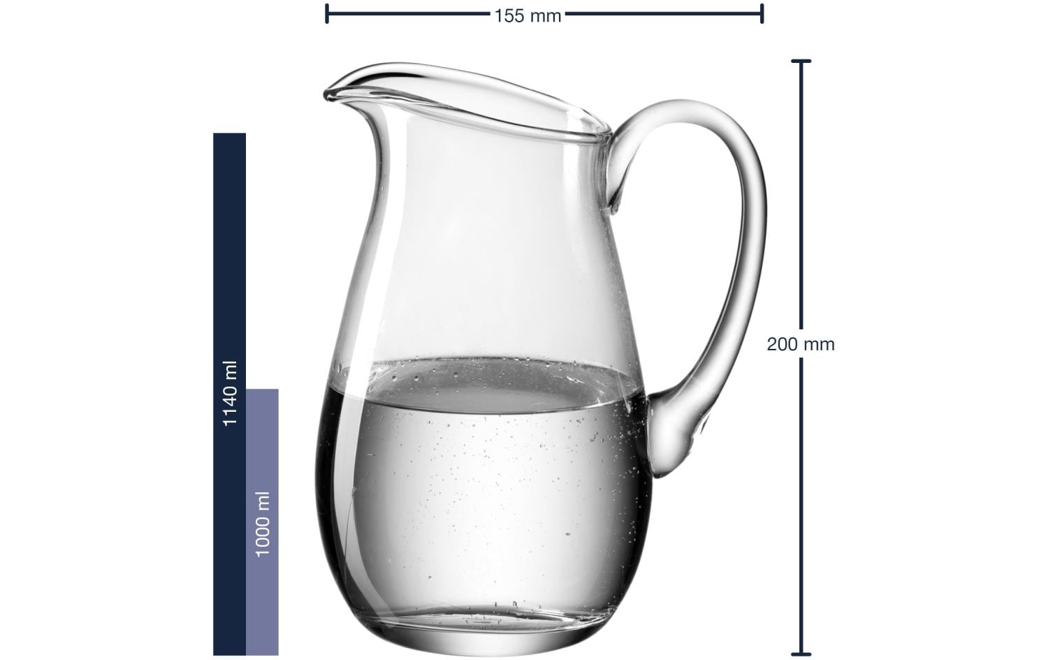 Leonardo Krug Giardino 1 Liter Kanne, Wasserkrug
