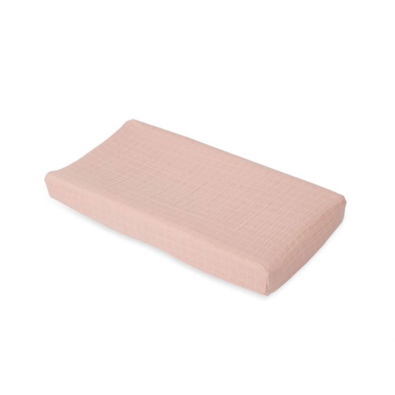 Baumwoll-Muslin Überzug für Wickelunterlage Rose Petal