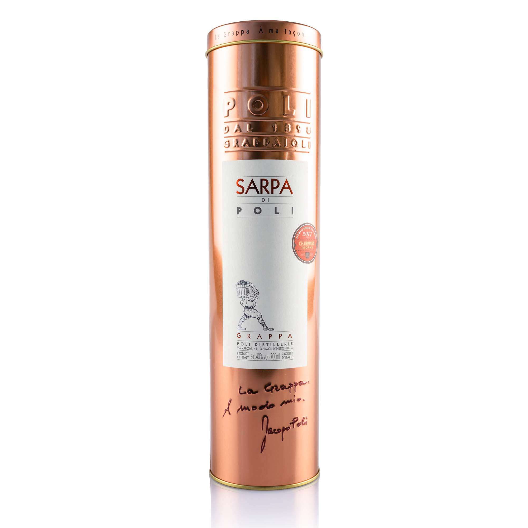 Grappa Sarpa "Bianca" von Poli, 70cl Grappa Sarpa "Bianca" von Poli, 70cl