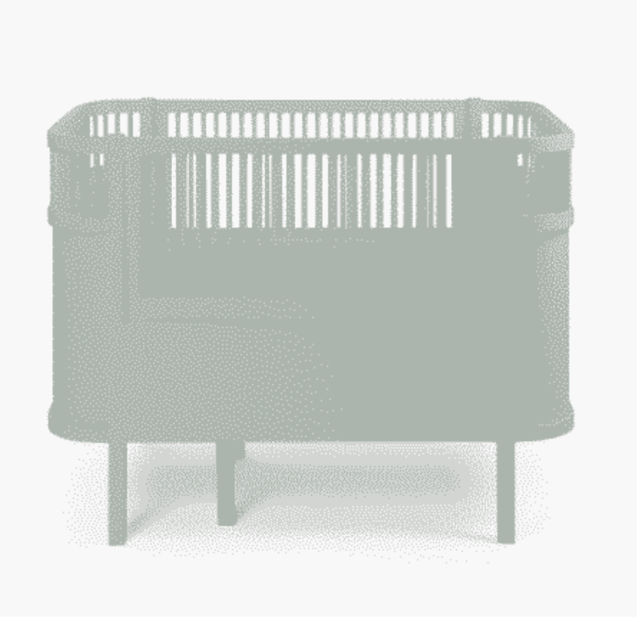 Das Sebra Bett, Baby & Junior, mist green