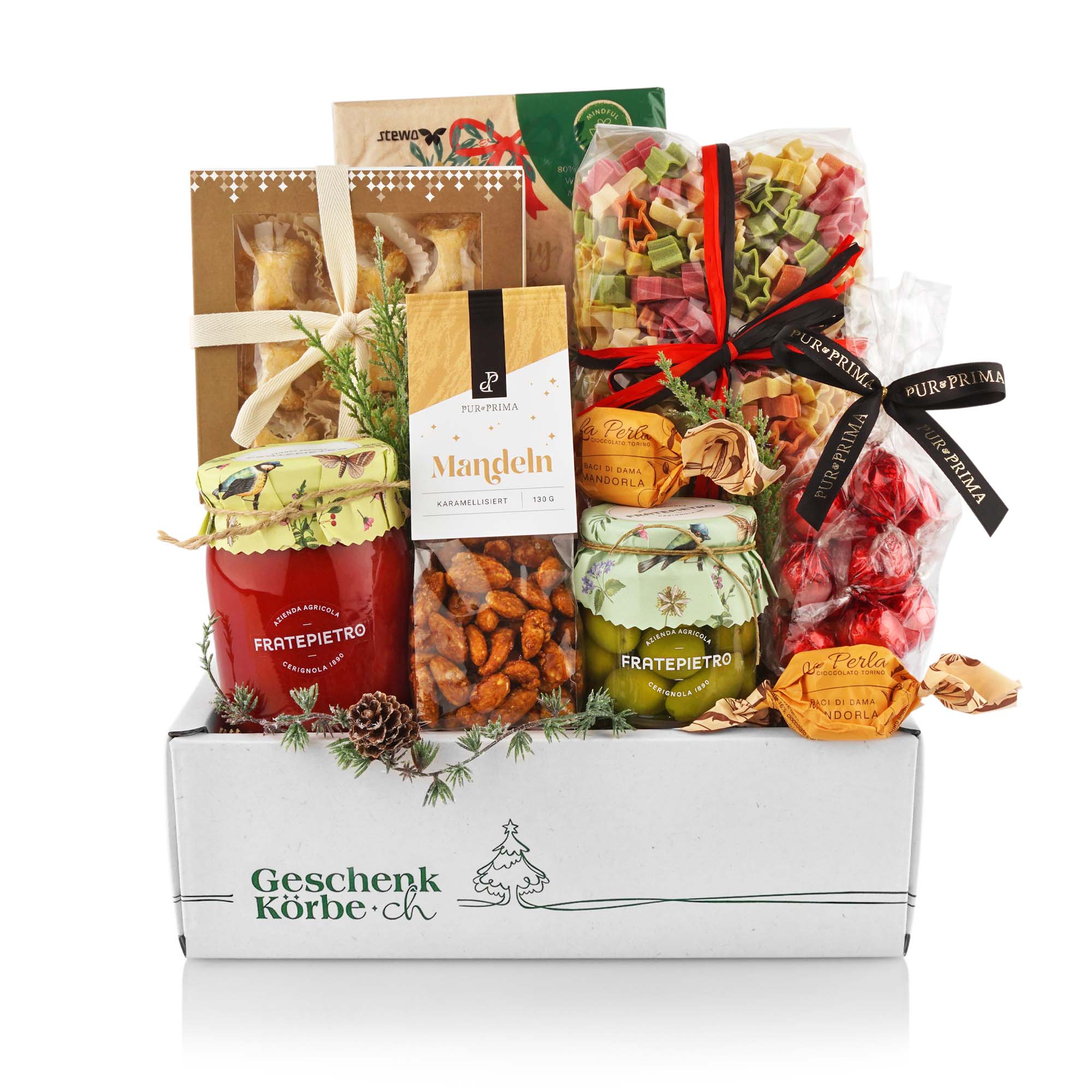 Geschenkkorb Weihnachten "X-Mas"  Essen, Imbiss, Mittagessen, Mahlzeit