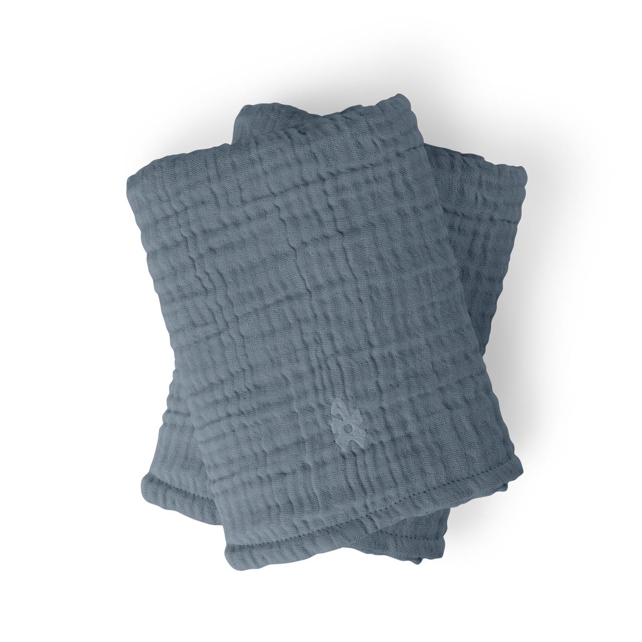 Wickelunterlage 6-lagig, Musselin, Blue
