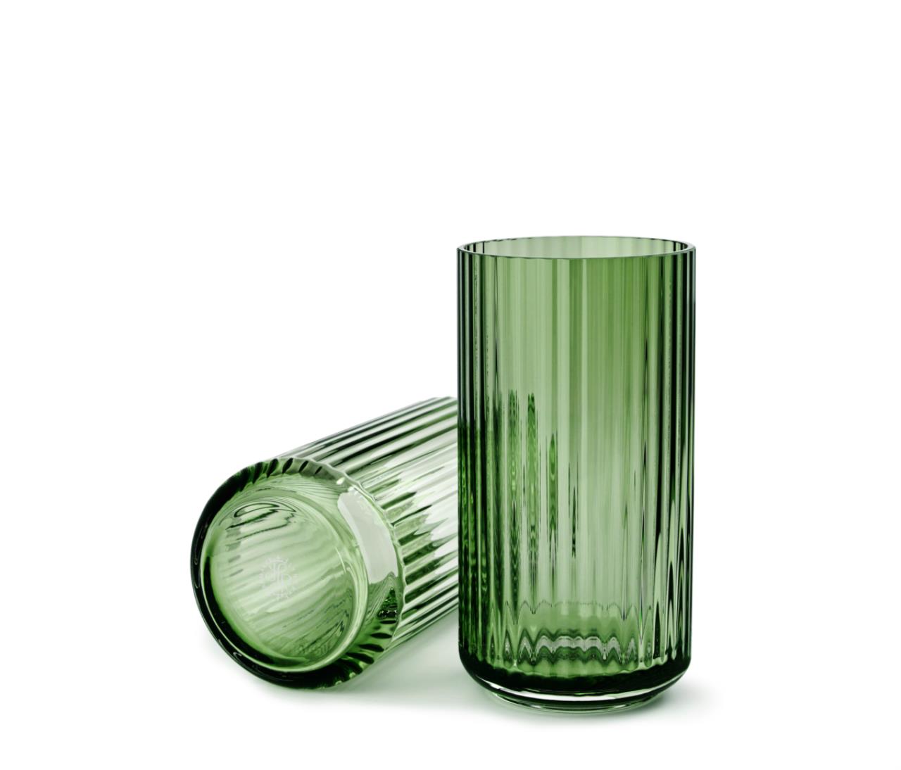 Lyngby Vase, 20.5cm, Copenhagen green