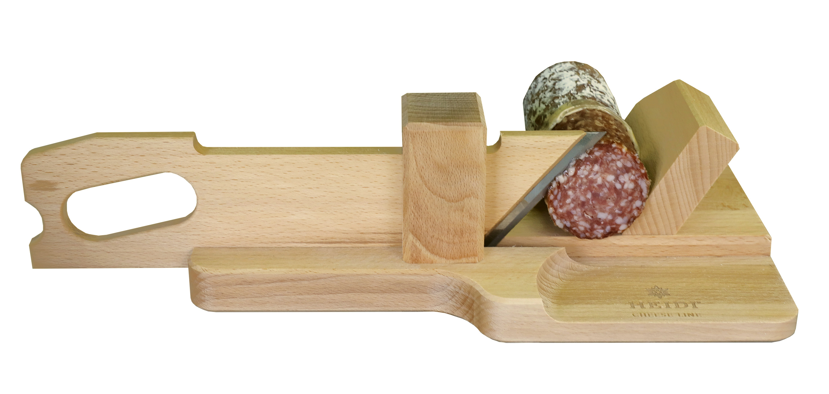 Salamischneider Buche geölt mit Geschenkverpackung