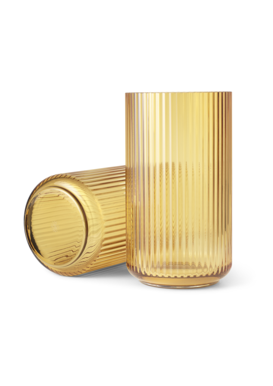 Lyngby Vase, 31cm, Amber
