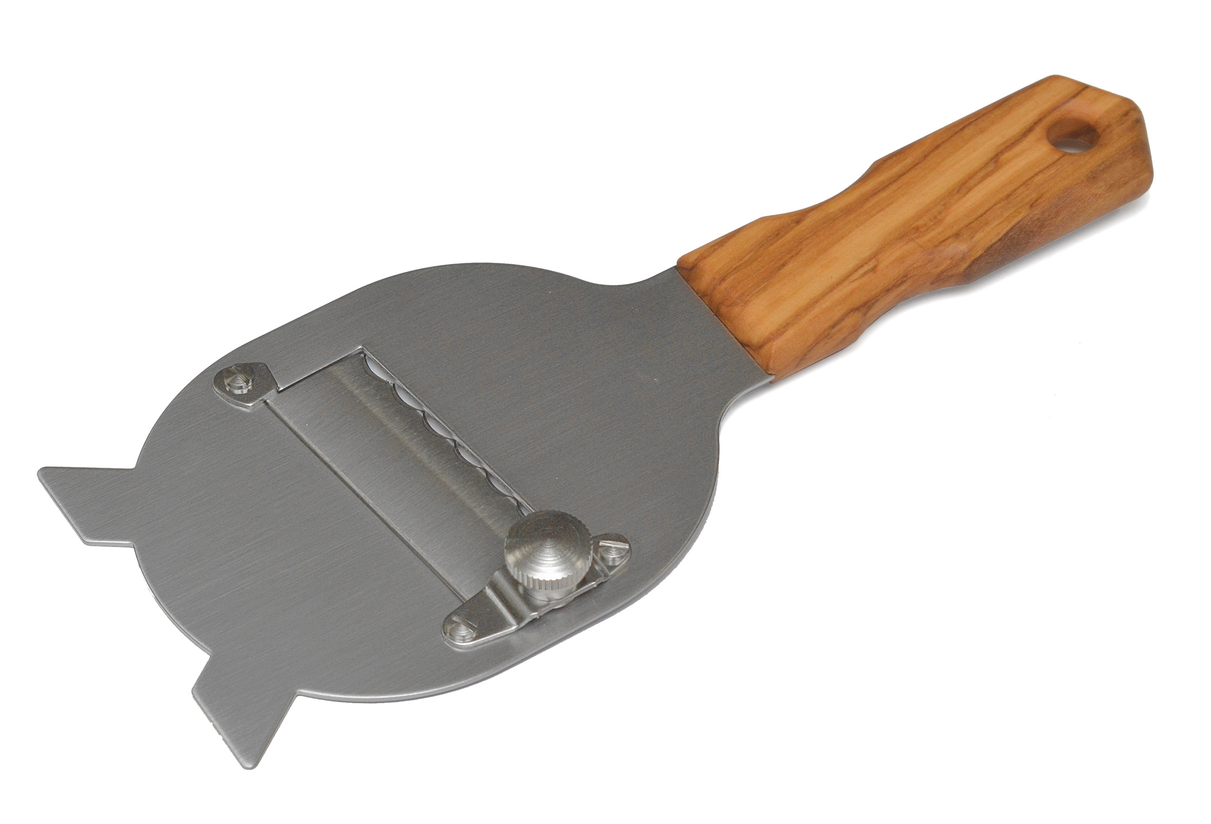 Trüffelschneider mit Olivenholz Griff