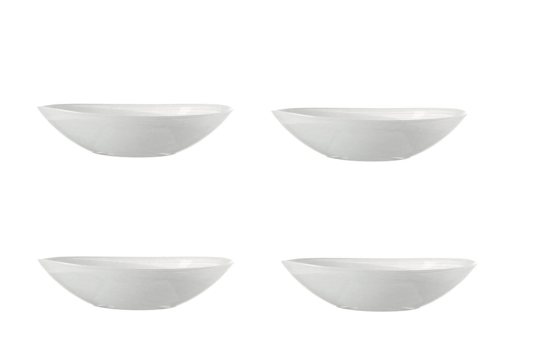 Leonardo Schale Albastro oval 22cm 4er Set Schale, Suppenschüssel, Porzellan, Töpferei, Rührschüssel