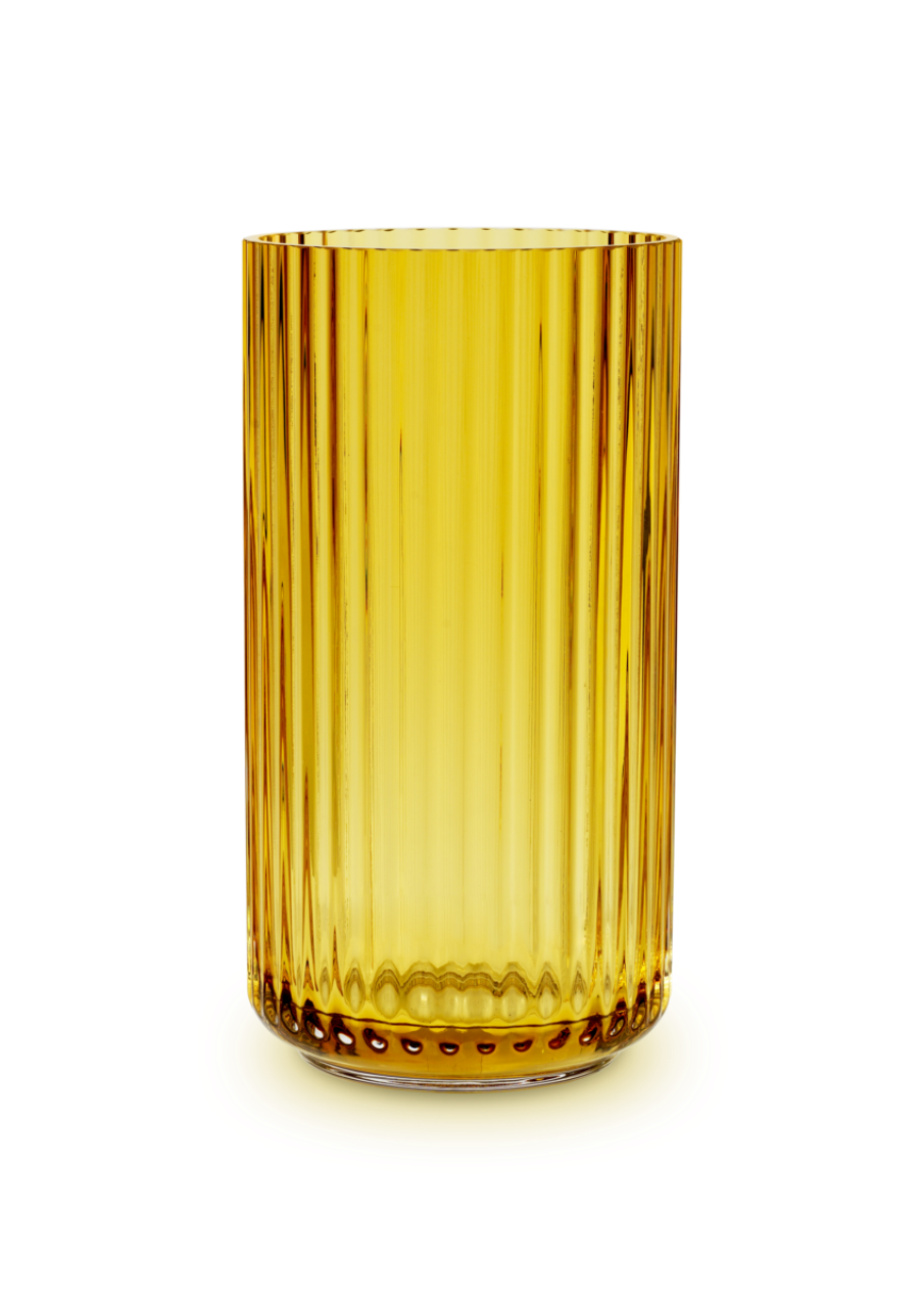 Lyngby Vase, 20.5cm, Amber