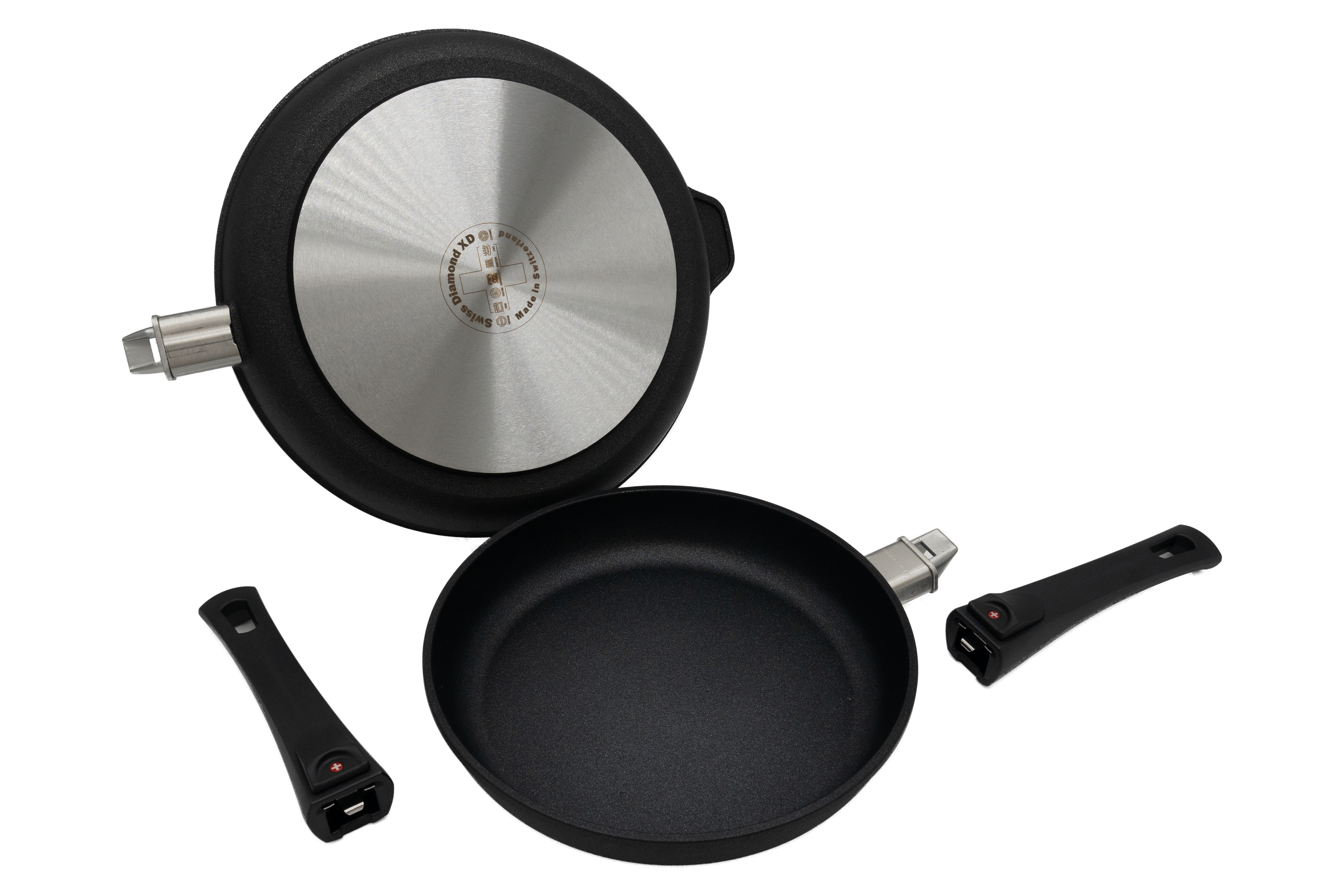 Bratpfannen-Set XD + Induktion Ø 24/28 cm mit einem abnehmbaren Griff