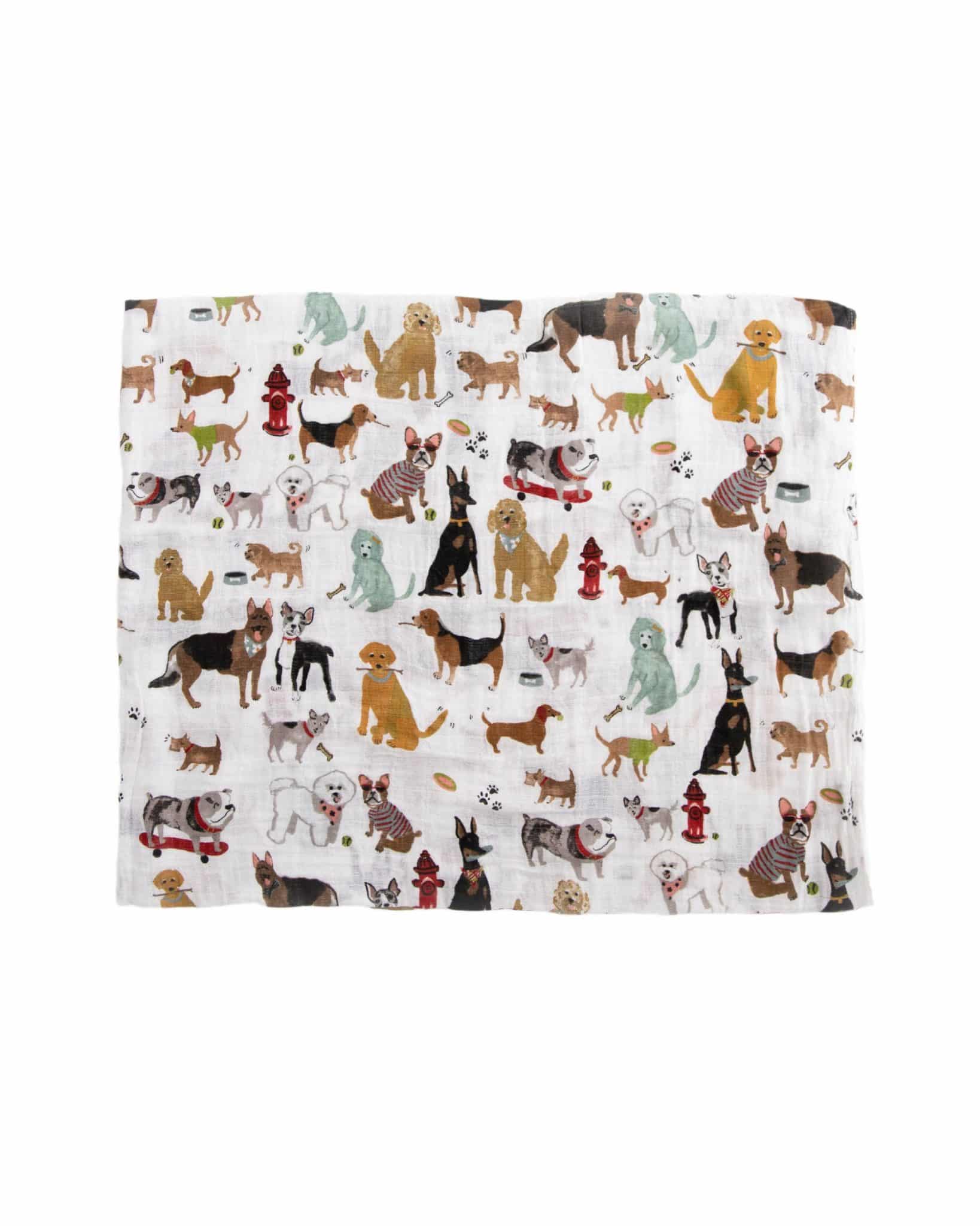 Cotton Muslin Swaddle 3 Pack - Woof