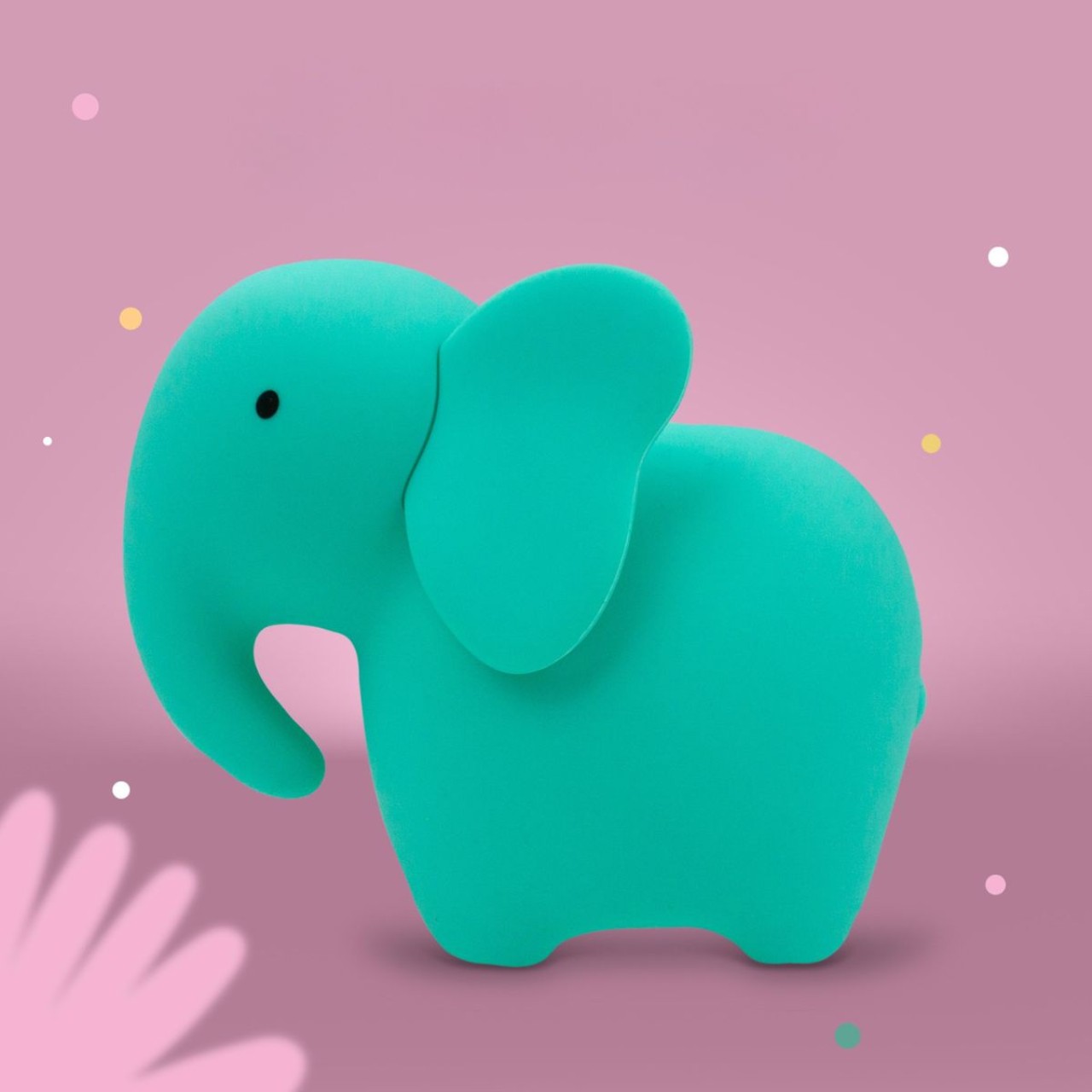 elefant, spielzeug, grün, weich, plüsch