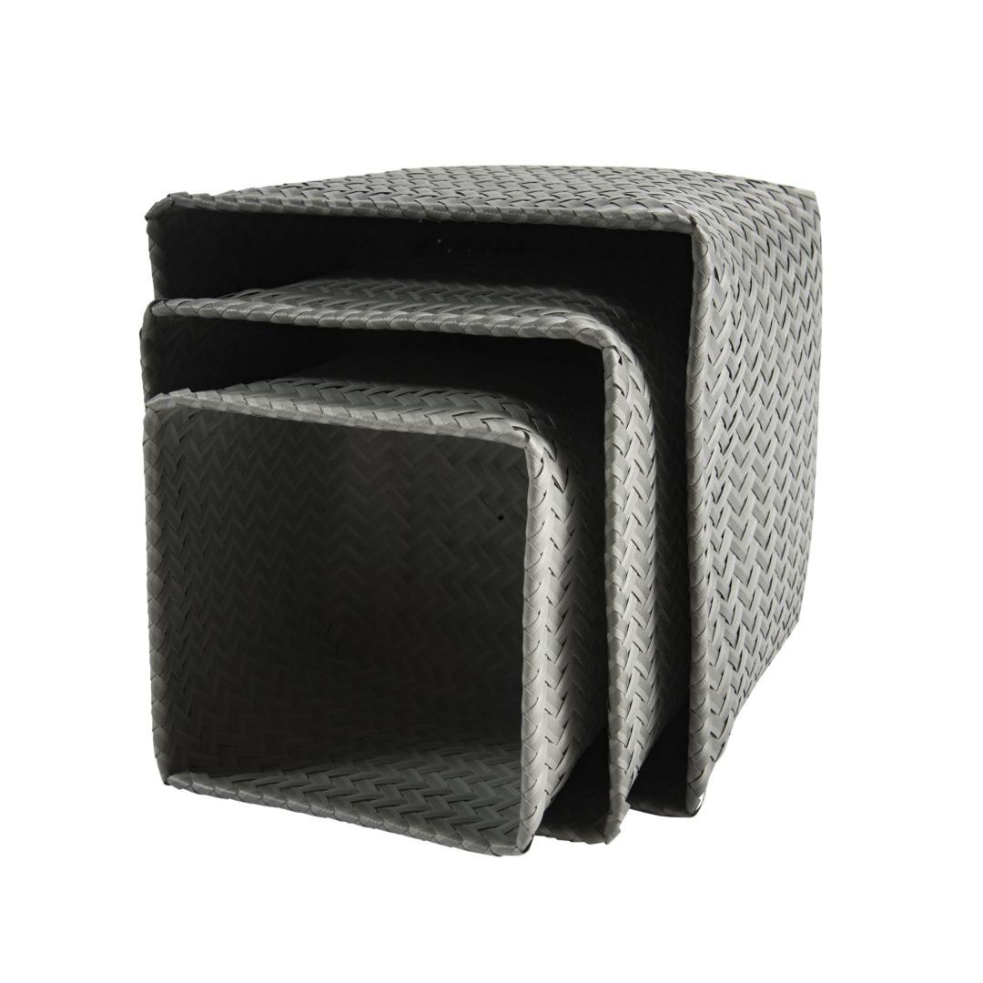 Korb, 3-in-1, grau